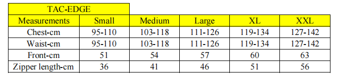 TAC-EDGE STAB PROTECTION VEST NV-107